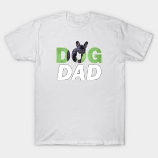 Dog Dad - bulldog oil painting wordart T-Shirt